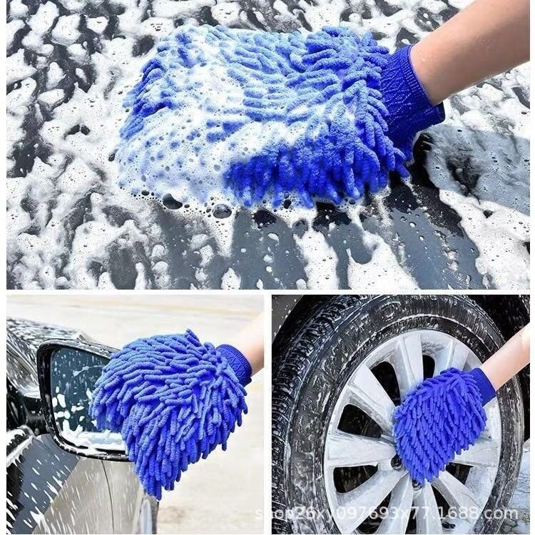 Chenille dvostrane rukavice za pranje automobila s mikrovlaknatom krpom za čišćenje vozila