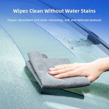 Microfiber krpa za čišćenje stakla za auto i dom – debela, bez mrlja, bez vodene mrlje, krpa za ogledala, snažno upijajuća