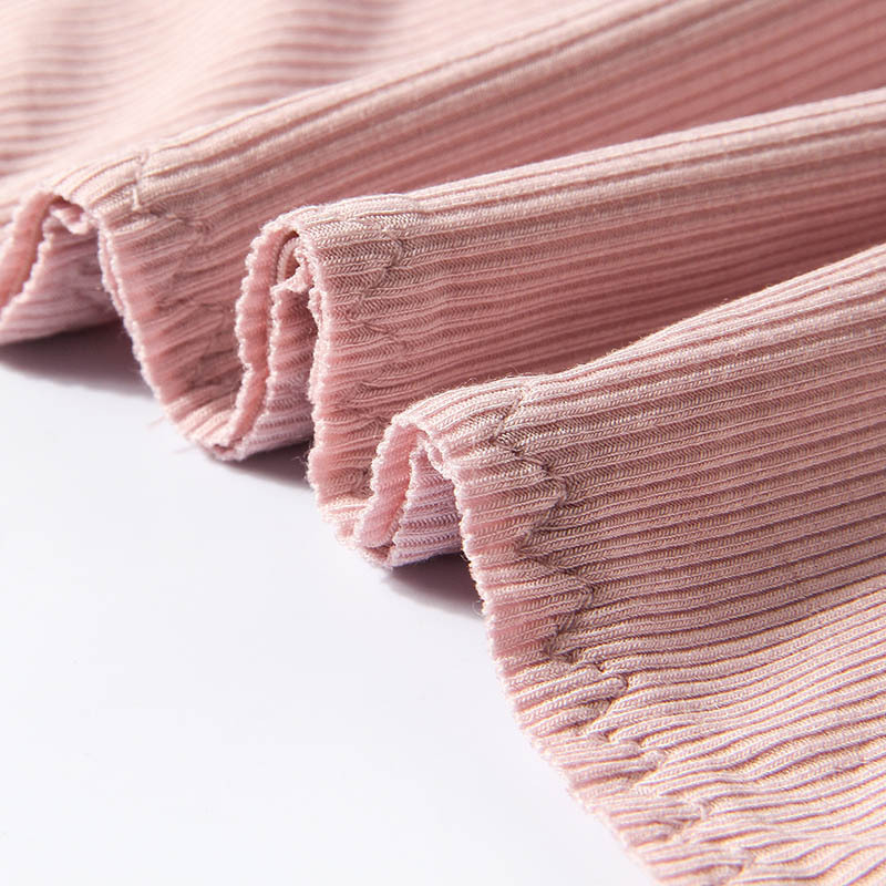 Plus-size ženske gaćice od žebrastog pamuka, prozračne, jednobojne, osnovno izdanje, model 708