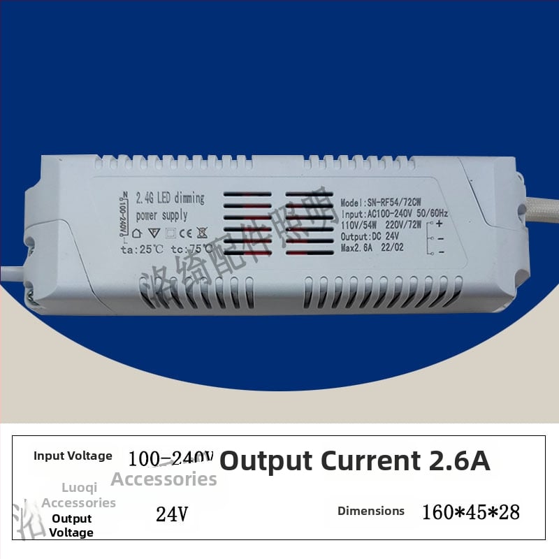 2.4G bezdrôtový LED ovládač s konštantným napätím, bez stmívača, pre LED pásy a špeciálne lampy