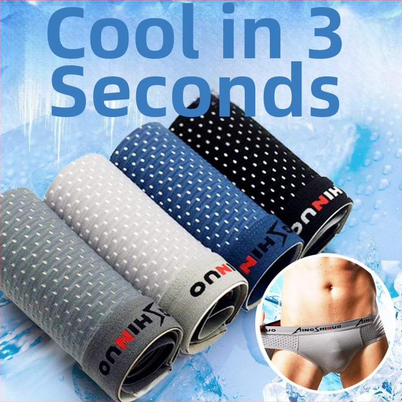 Мъжки бельо Ice Silk мрежеста тъкан, модал, дишащи, със средна талия