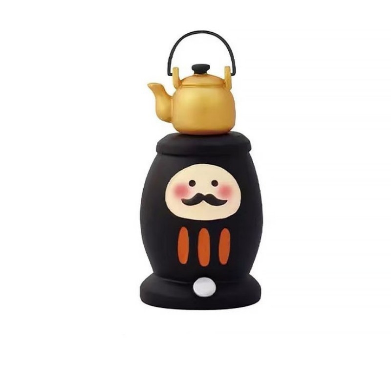 Smolirani mini ukras s japanskim stilom narandžaste mačke za DIY projekte