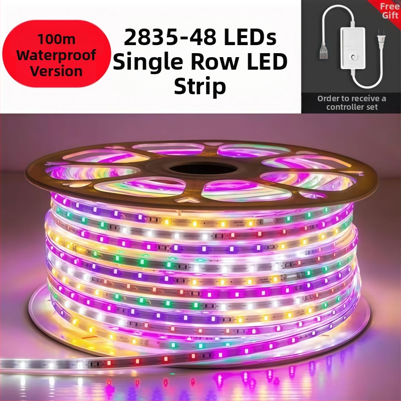 LED traka Dragon 220V, višebojna atmosfera, vanjska vodootporna, ultra jaka, daljinsko upravljanje