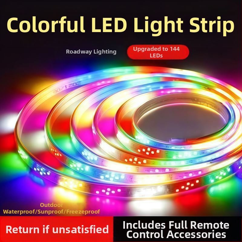 LED traka Dragon 220V, višebojna atmosfera, vanjska vodootporna, ultra jaka, daljinsko upravljanje