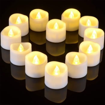 12 kom LED tea light svijeća s daljinskim upravljanjem i tajmerom za zabave