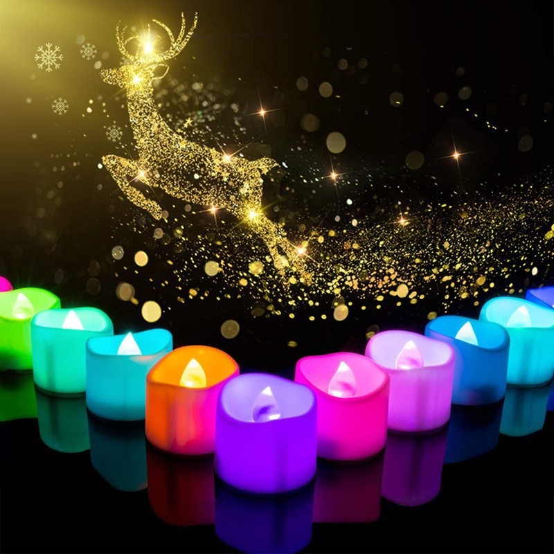 12 kom LED tea light svijeća s daljinskim upravljanjem i tajmerom za zabave