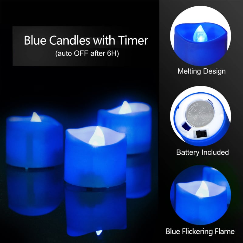 12 kom LED tea light svijeća s daljinskim upravljanjem i tajmerom za zabave