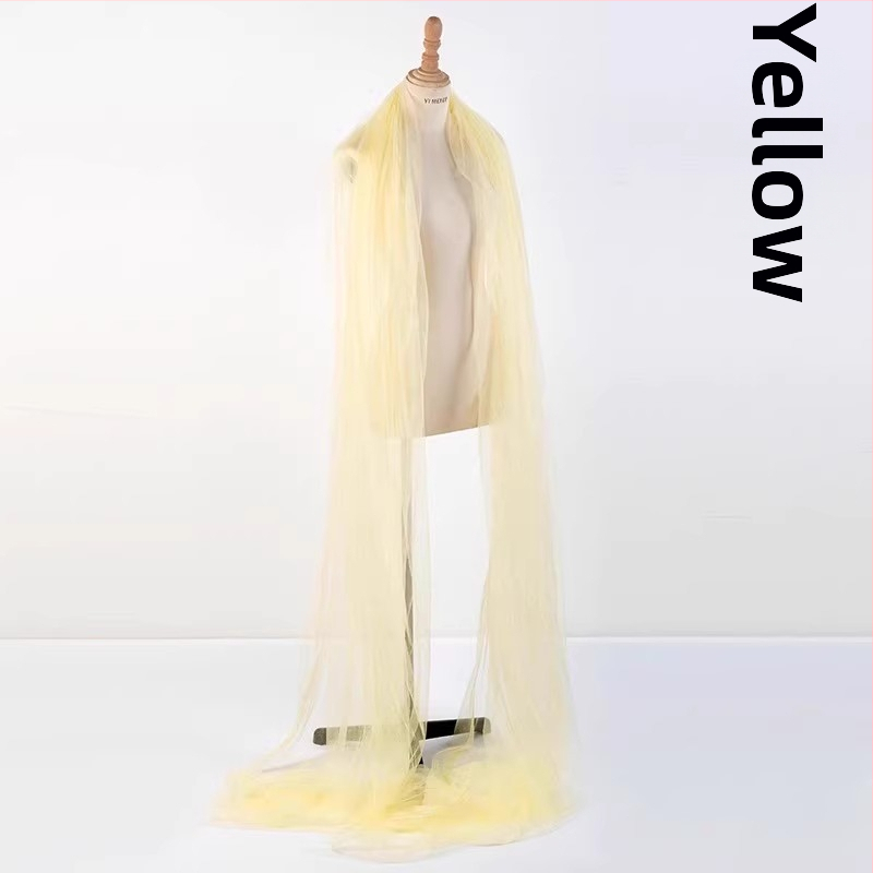 Hanfu klasický tanečný šál s sieťkou, dĺžka 4 m