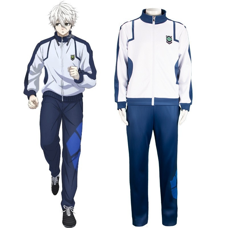 BLUELOCK син джърси за cosplay – аниме спортно облекло