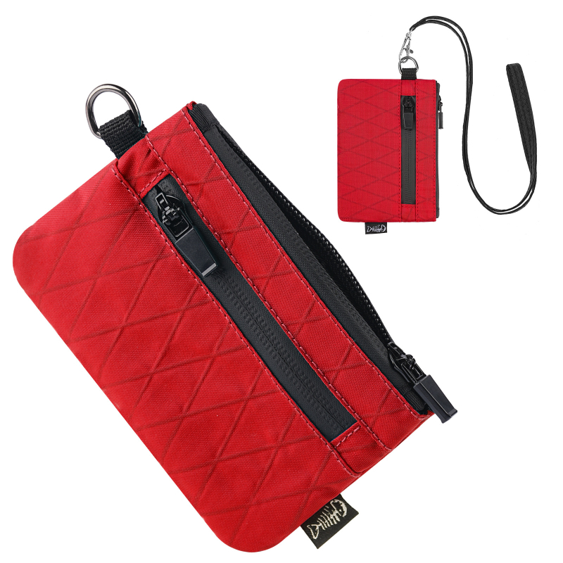 RFID novčanik za novčiće i kartice, mini putni novčanik X-Pac sa lancem za ključeve i YKK zatvarač