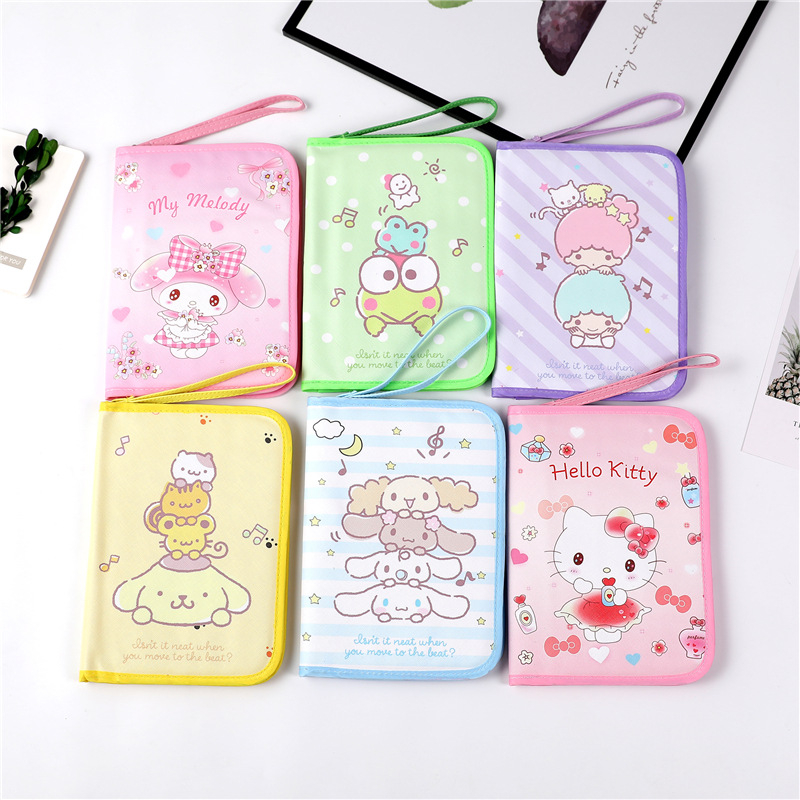 Чанта за документи и паспорт от серията Cute Cartoon Stacking, с отделение за карти и съхранение на детски медицински дневник и книга за ваксини