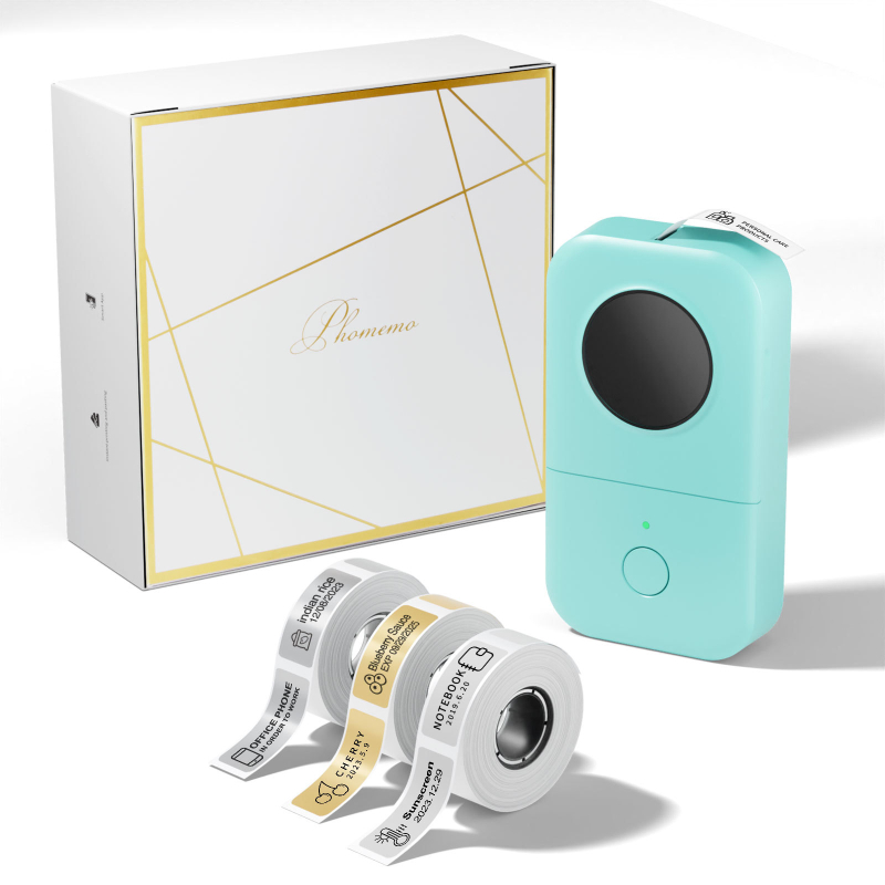 Phomemo D30 термопринтер за етикети – ръчен, преносим, безжичен Bluetooth, мини принтер за стикери