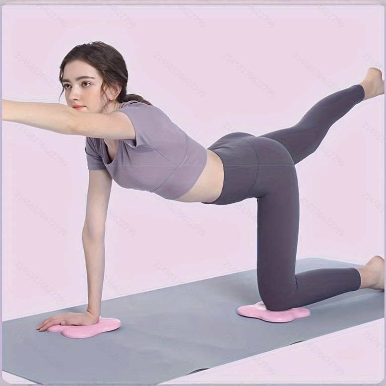 Yi Mingjin joga koljena jastuk, debeli protuklizni jastuk za zaštitu koljena i lakta, mekan trening mat, dimenzije 20.3 × 20.3 cm, debljina 20 mm