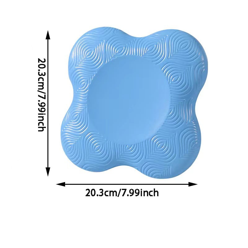 Yi Mingjin joga koljena jastuk, debeli protuklizni jastuk za zaštitu koljena i lakta, mekan trening mat, dimenzije 20.3 × 20.3 cm, debljina 20 mm