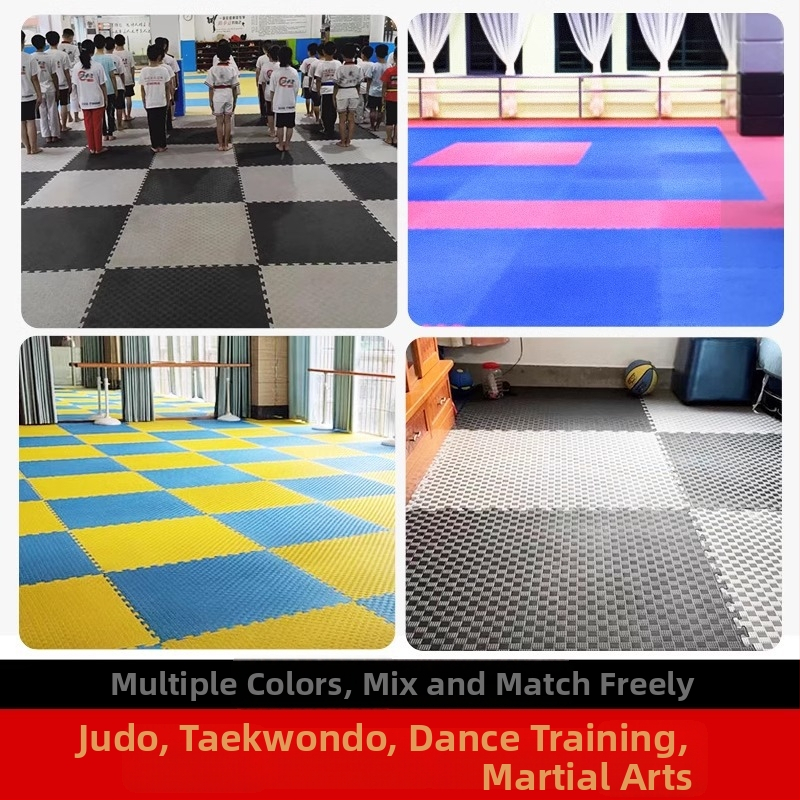 Prilagođene podne podloge za Taekwondo u teretani, apsorpcija udara, debeli EVA pjena, protuklizne