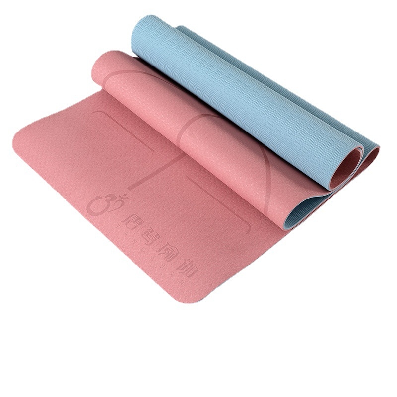 Joga prostirka 183 × 61 × 0,6 cm, protuklizna, debela i široka, za kućnu vježbu i ples, apsorpcija udara i zvučna izolacija, TPE materijal