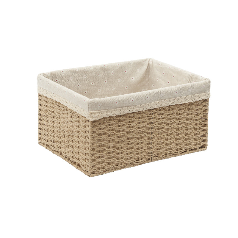 Pletene košarica za skladištenje od slame, za rublje i igračke, japanski stil, veličine: mala 30×20×15 cm; srednja 35×25×18 cm; velika 40×30×21 cm