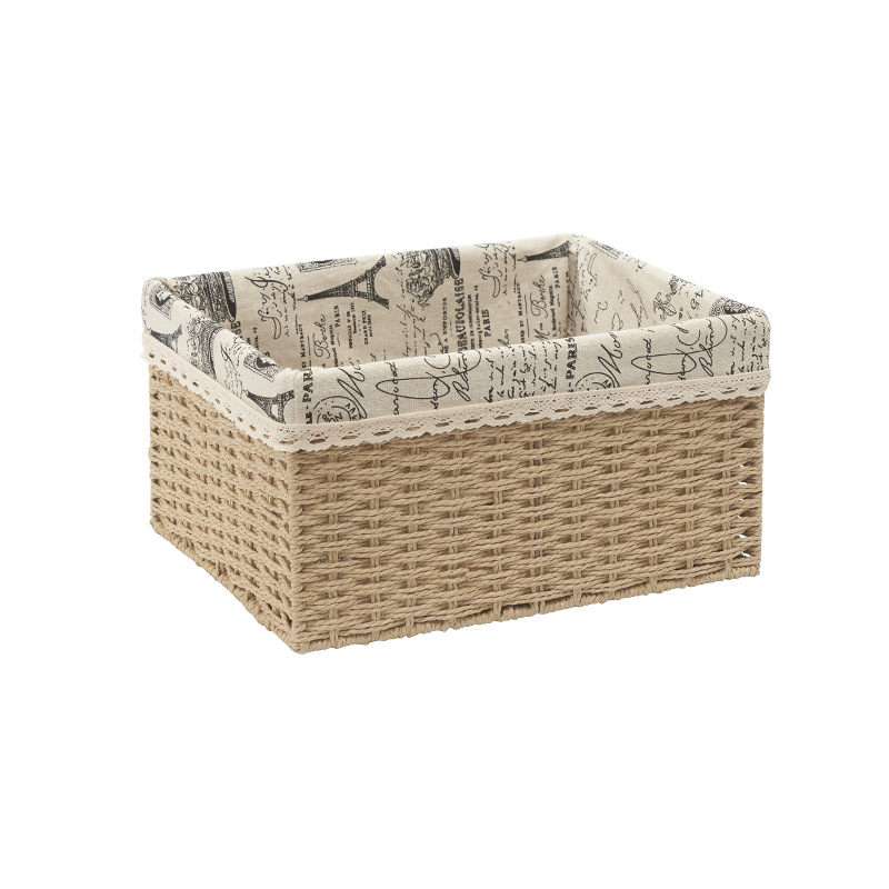 Pletene košarica za skladištenje od slame, za rublje i igračke, japanski stil, veličine: mala 30×20×15 cm; srednja 35×25×18 cm; velika 40×30×21 cm