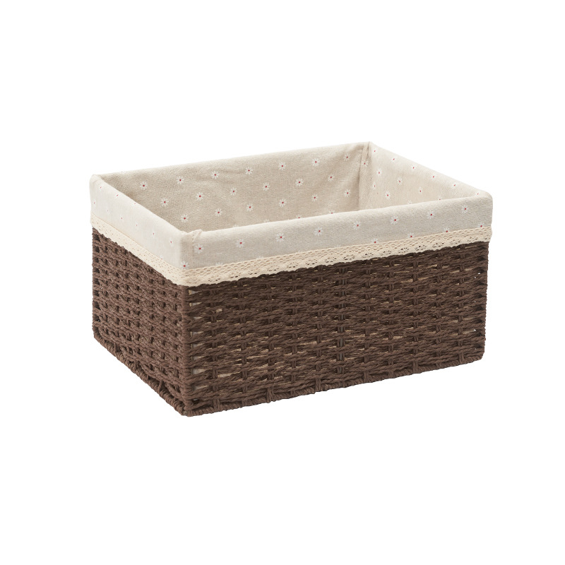 Pletene košarica za skladištenje od slame, za rublje i igračke, japanski stil, veličine: mala 30×20×15 cm; srednja 35×25×18 cm; velika 40×30×21 cm