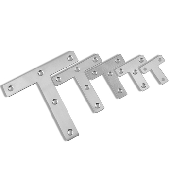 Colțare din oțel inoxidabil în formă L și T, conector pentru foi metalice, suport plat de fixare, versiune îngroșată