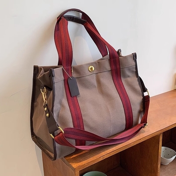 Ženska platnena torba velikog kapaciteta, casual tote, srednja veličina, crossbody za posao i svakodnevnu upotrebu