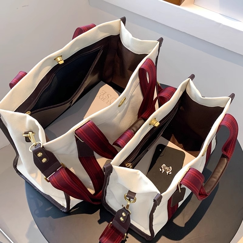 Ženska platnena torba velikog kapaciteta, casual tote, srednja veličina, crossbody za posao i svakodnevnu upotrebu