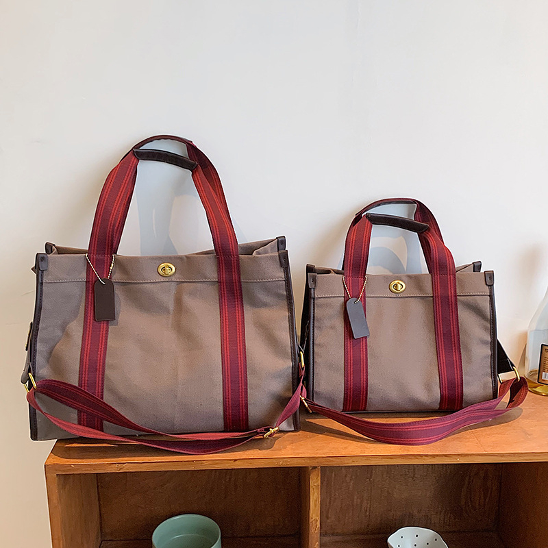Ženska platnena torba velikog kapaciteta, casual tote, srednja veličina, crossbody za posao i svakodnevnu upotrebu