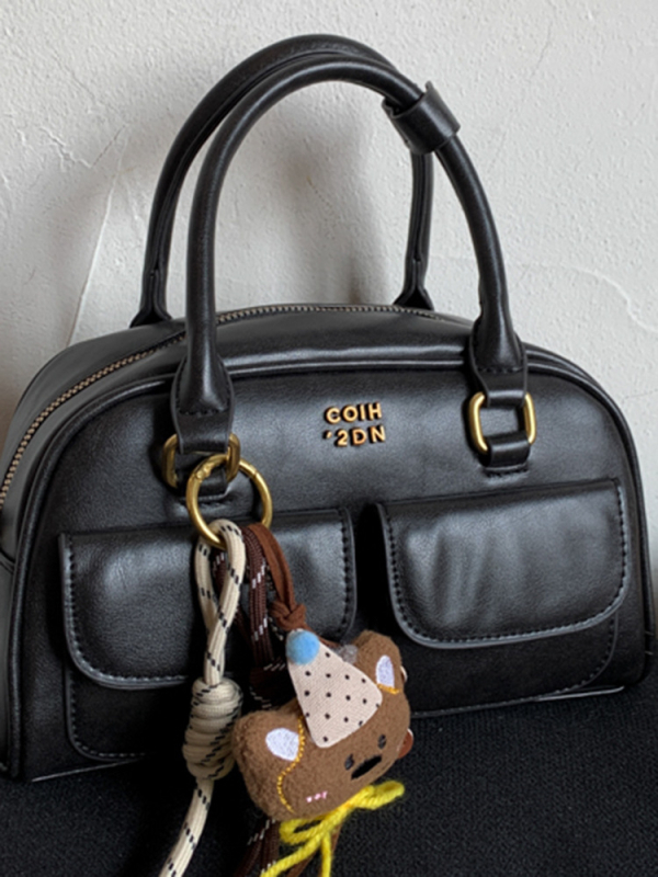 Urban minimalistička torba za rame i crossbody, PU koža, mala kvadratna torba, srednje veličine, jesen 2025, podstava od poliestera, horizontalni kvadratni oblik, zatvaranje zipom, inspirirano korejskim stilom.