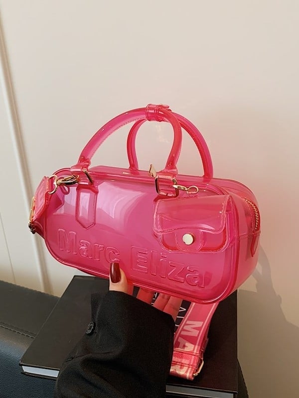 Ženska prozirna PVC torbica za crossbody s zatvaračem, ljeto 2025