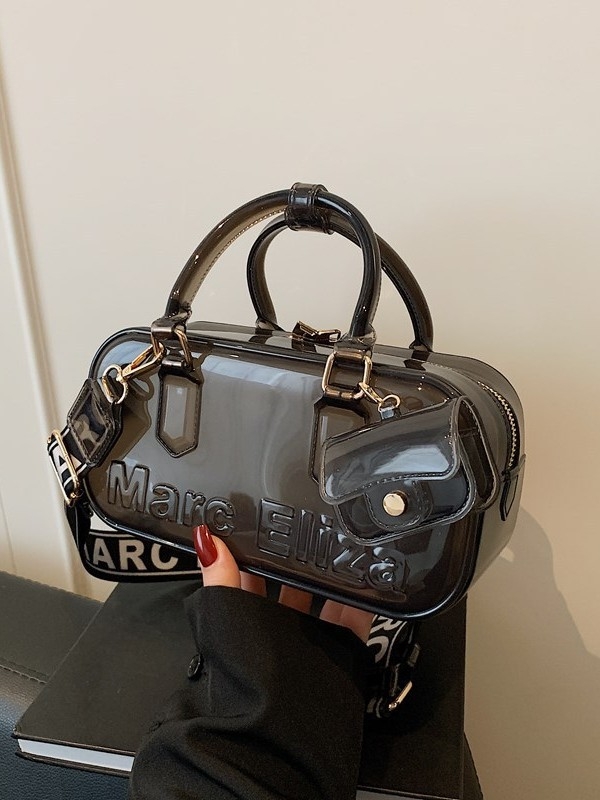 Ženska prozirna PVC torbica za crossbody s zatvaračem, ljeto 2025