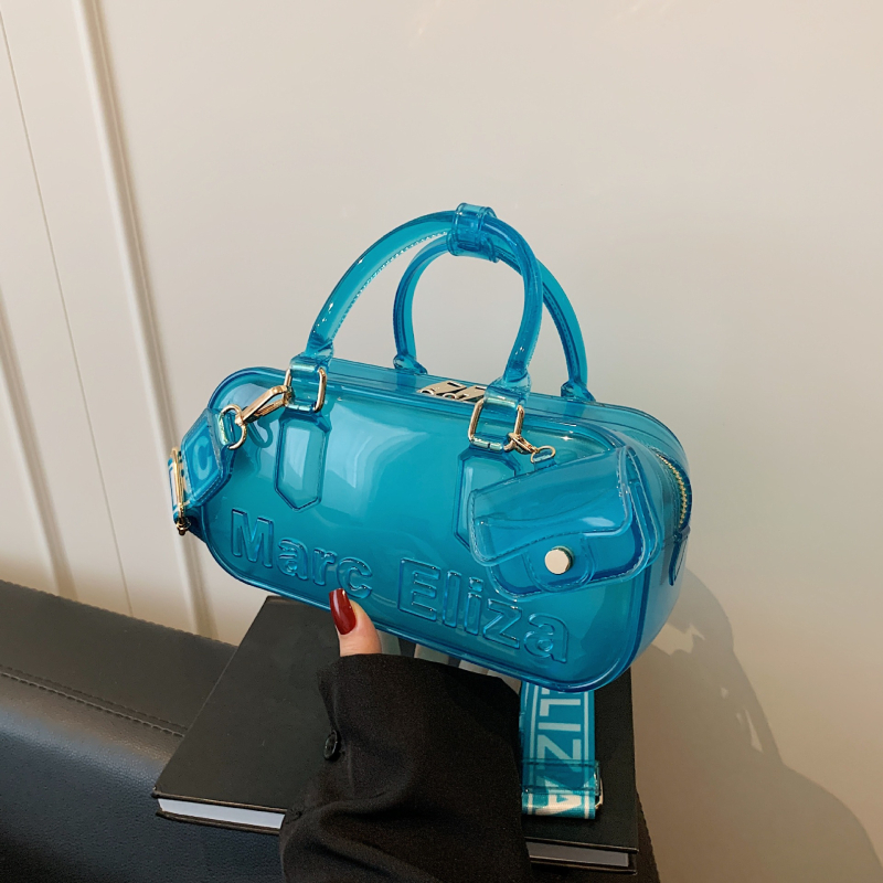 Ženska prozirna PVC torbica za crossbody s zatvaračem, ljeto 2025