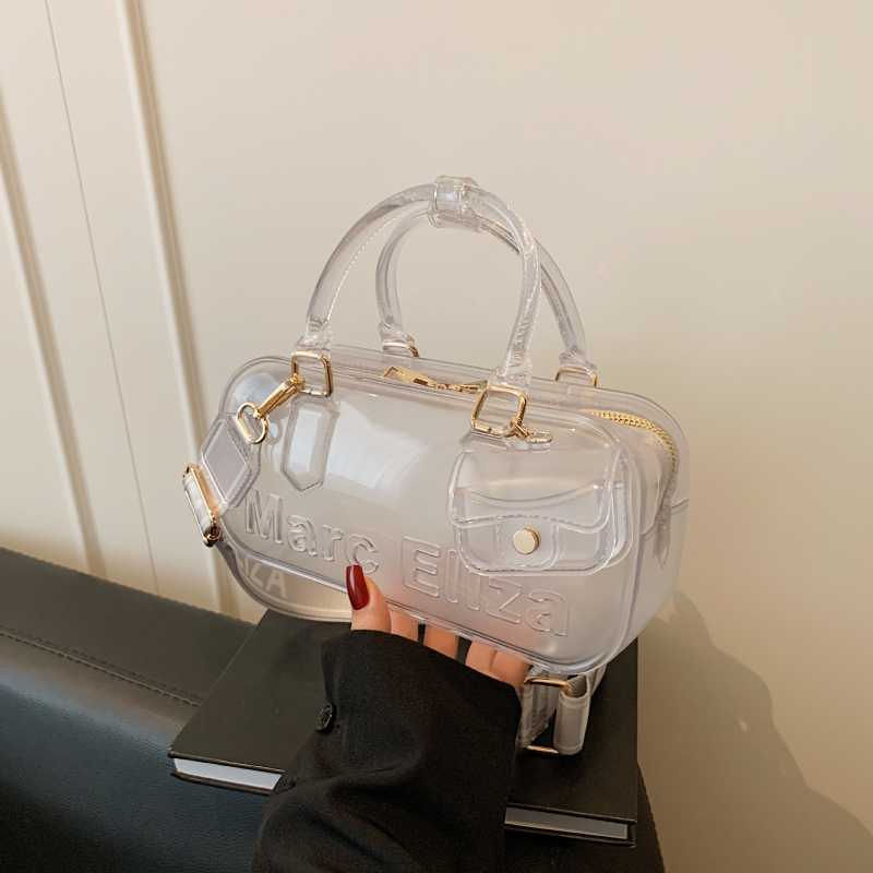 Ženska prozirna PVC torbica za crossbody s zatvaračem, ljeto 2025