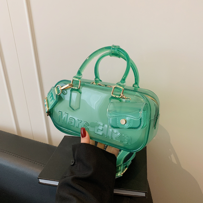 Ženska prozirna PVC torbica za crossbody s zatvaračem, ljeto 2025