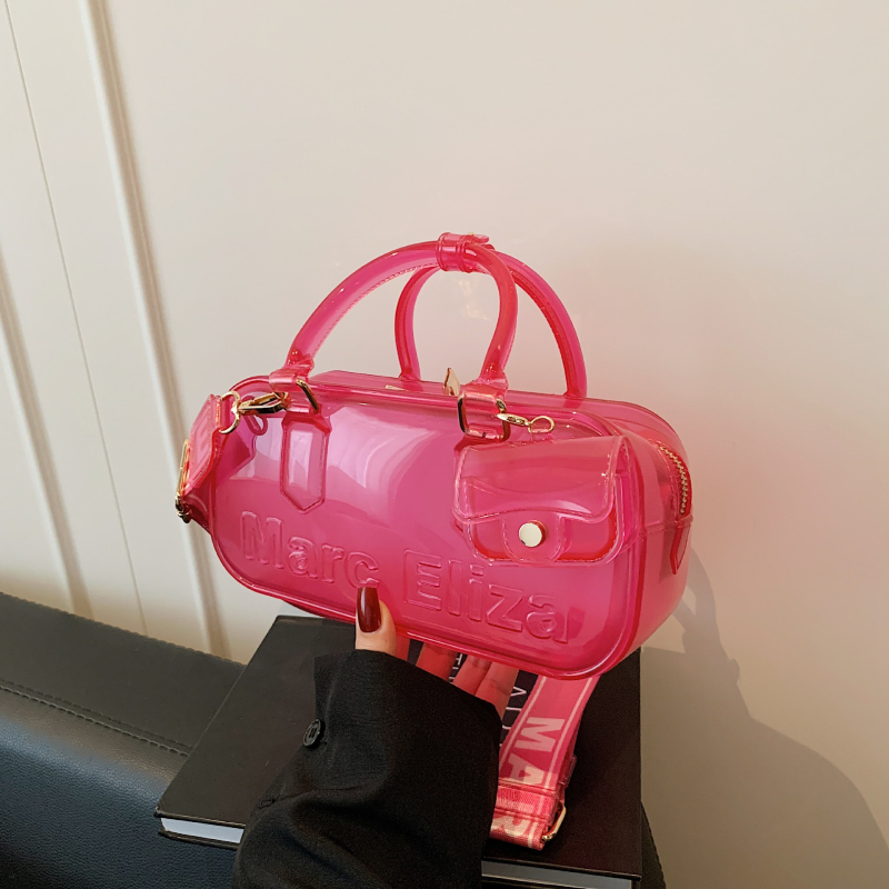 Ženska prozirna PVC torbica za crossbody s zatvaračem, ljeto 2025