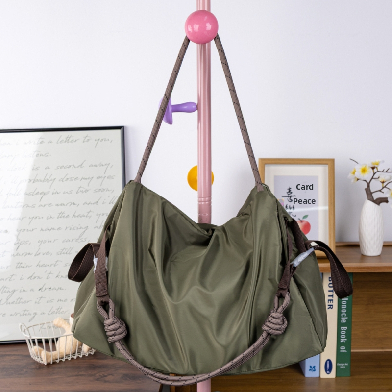 2025 novi stil crossbody torba s jednim remenom, jednobojna, velika kapaciteta, casual najlon, ženska torba