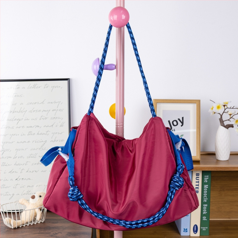 2025 novi stil crossbody torba s jednim remenom, jednobojna, velika kapaciteta, casual najlon, ženska torba