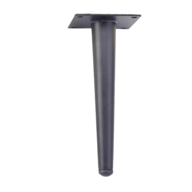 Picioare metalice pentru mobilier, stil ușor de lux, conic drept și conic înclinat, înălțimi 100/200/300 mm, din oțel inoxidabil