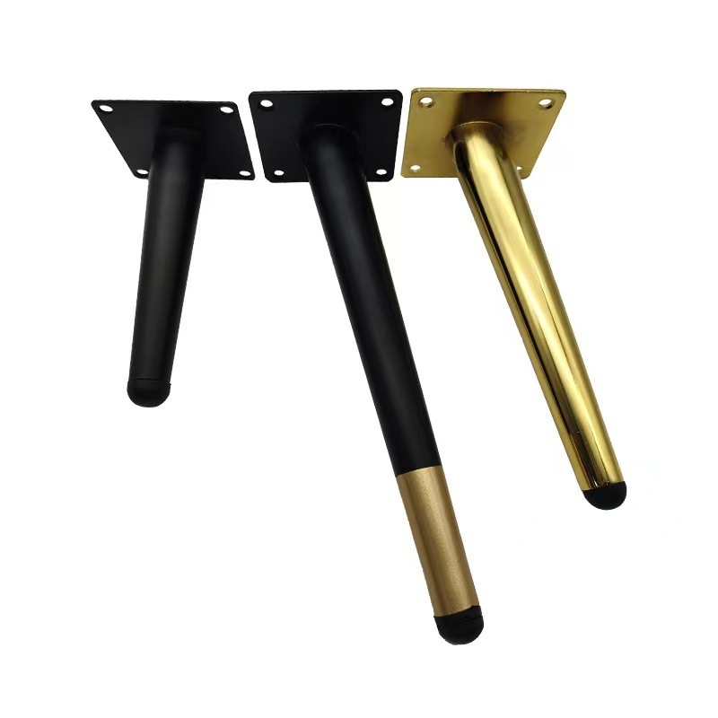 Picioare metalice pentru mobilier, stil ușor de lux, conic drept și conic înclinat, înălțimi 100/200/300 mm, din oțel inoxidabil