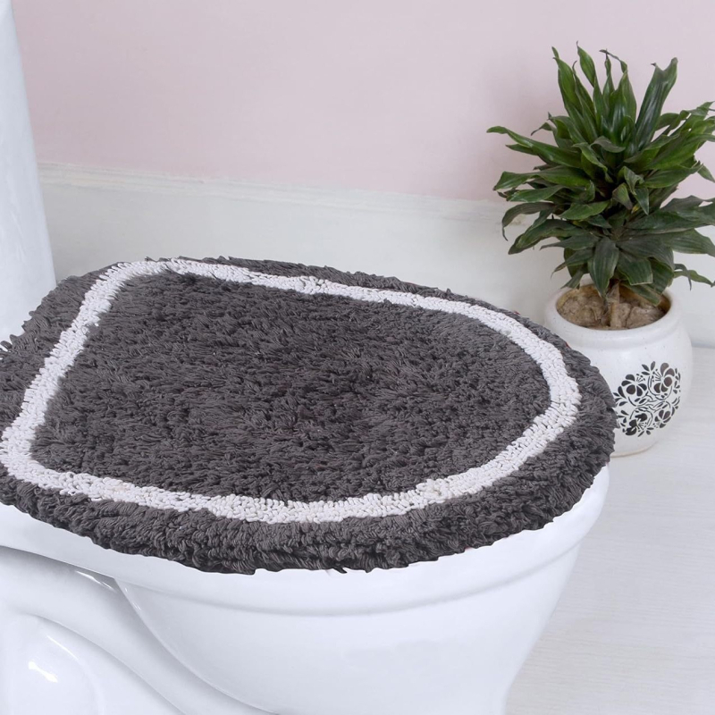 Baršunasti kupaonski prostirku u modernom minimalističkom stilu, otporna na mrlje, lako se čisti, izolirana i otporna na habanje, prostirka za poklop WC-a