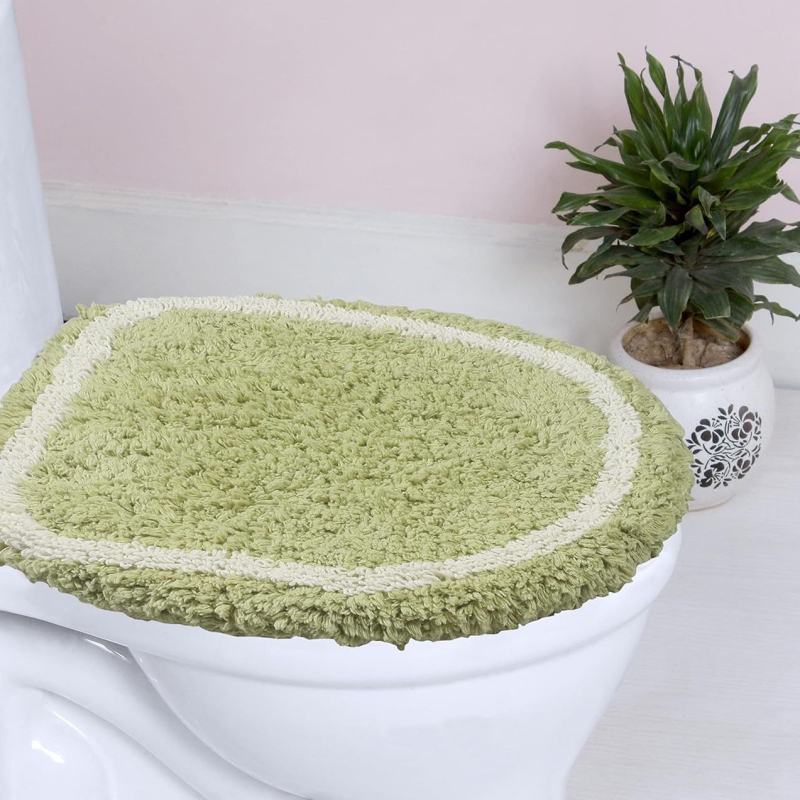 Baršunasti kupaonski prostirku u modernom minimalističkom stilu, otporna na mrlje, lako se čisti, izolirana i otporna na habanje, prostirka za poklop WC-a