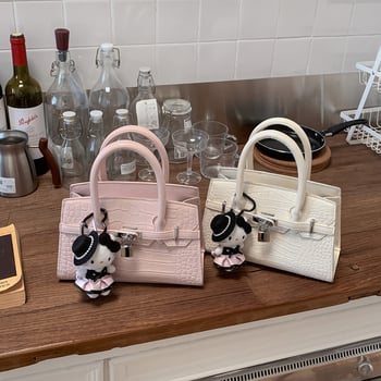 Premium ženska torba s uzorkom krokodila i platinskim završetkom, 2025 novi model, svestrana crossbody torba i mala kvadratna torba