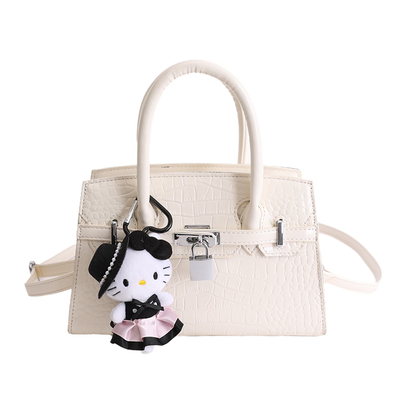 Premium ženska torba s uzorkom krokodila i platinskim završetkom, 2025 novi model, svestrana crossbody torba i mala kvadratna torba
