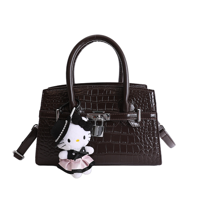 Premium ženska torba s uzorkom krokodila i platinskim završetkom, 2025 novi model, svestrana crossbody torba i mala kvadratna torba