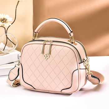 Ženska mala kvadratna torbica s kariranim uzorkom – PU torba za rameno i crossbody, gradski stil