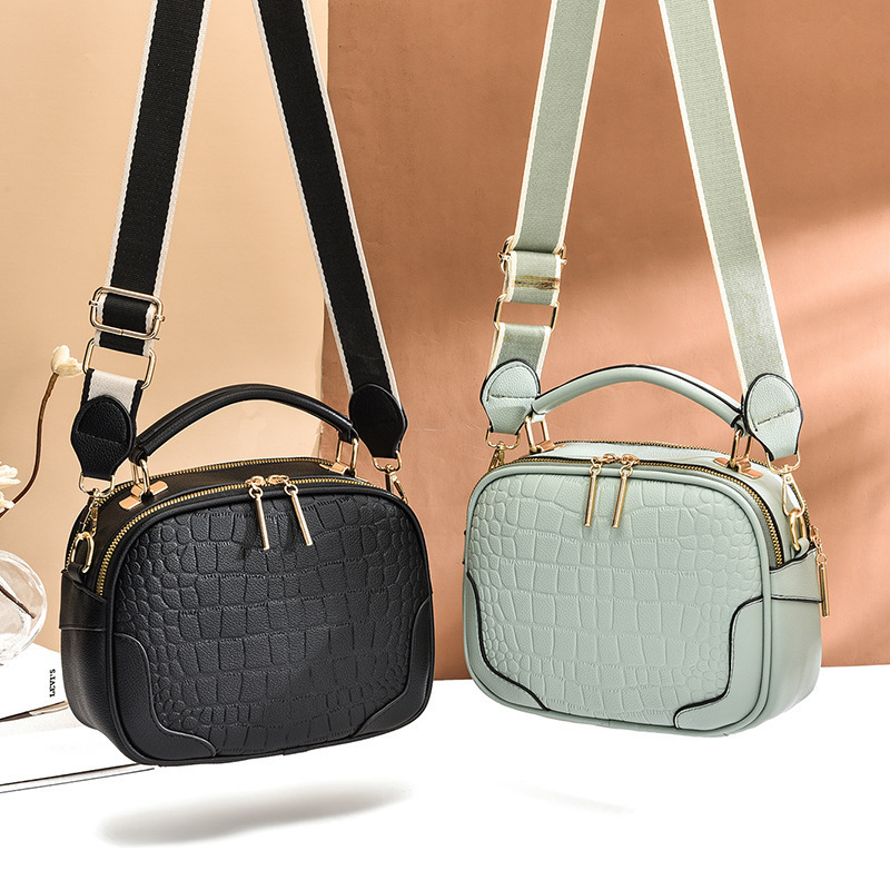 Ženska mala kvadratna torbica s kariranim uzorkom – PU torba za rameno i crossbody, gradski stil