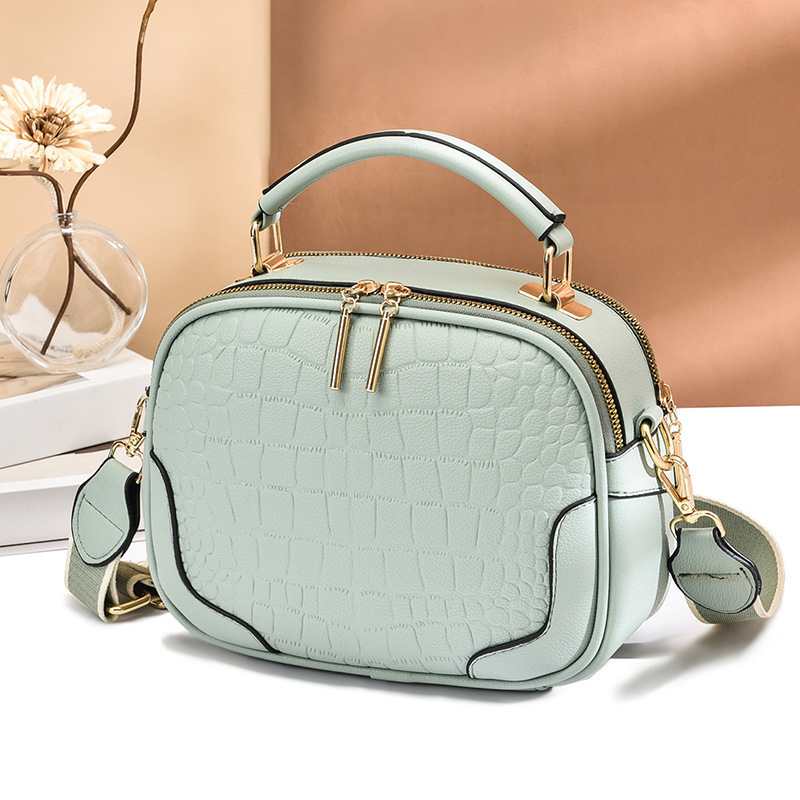 Ženska mala kvadratna torbica s kariranim uzorkom – PU torba za rameno i crossbody, gradski stil