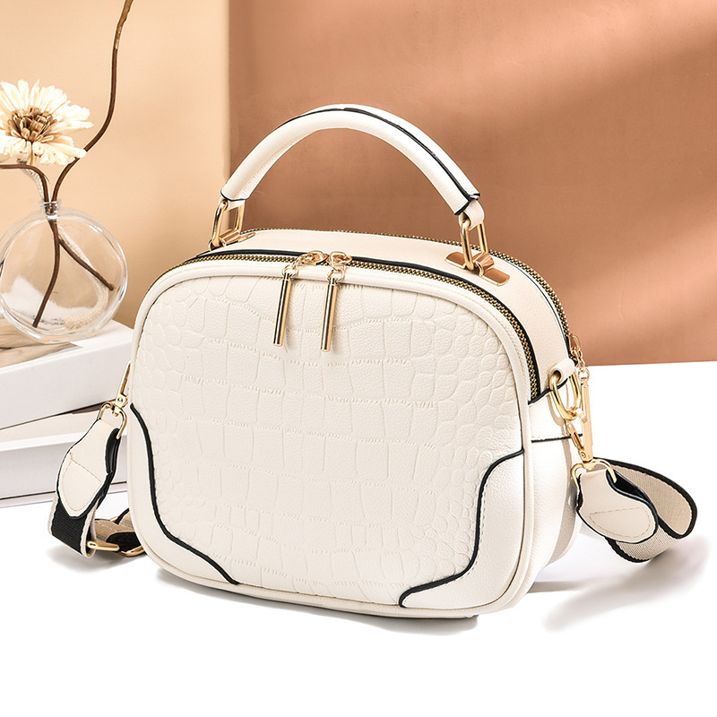 Ženska mala kvadratna torbica s kariranim uzorkom – PU torba za rameno i crossbody, gradski stil