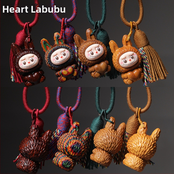 Pandantiv din lemn masiv, gravat, în stil influencer, accesoriu decorativ pentru mașină și rucsac