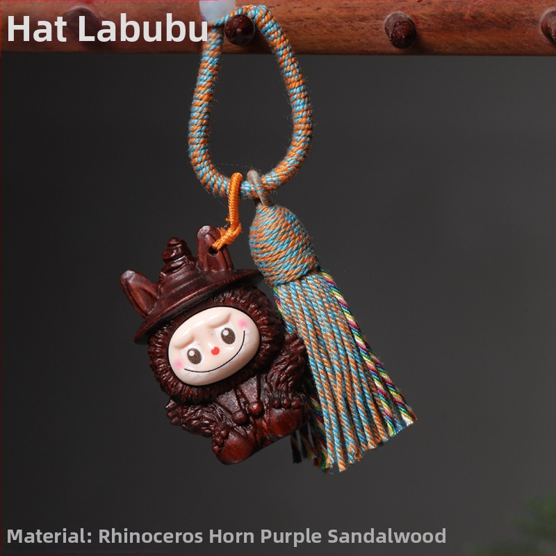 Pandantiv din lemn masiv, gravat, în stil influencer, accesoriu decorativ pentru mașină și rucsac