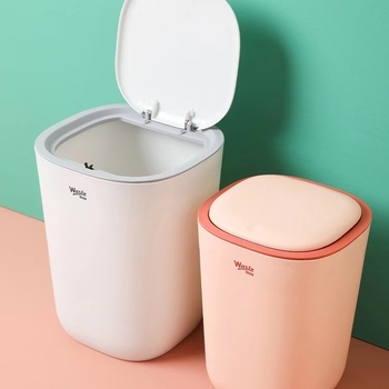 Minimalistički koš za smeće s push-mechanizmom, 8 L, kućna upotreba — spavaća soba, dnevni boravak, kuhinja, kupaonica, elegantan dizajn